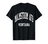 Malmstrom AFB Montana Retro années 70 College Sports Style T-Shirt