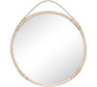 Malo miroir Ø50cm naturel rotin.