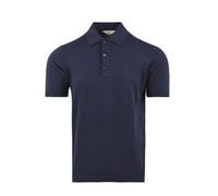 Malo - Polo Manches Courtes Rasé - Homme - Tops - Bleu - Taille: L