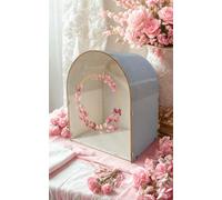 MALONA - Urne Mariage Blanche, urne Anniversaire - Boîte à Cartes et Enveloppes pour Mariage, Urne baptême - Cadeaux, boîte en Bois - Décoration de Réception et Événements Festifs -
