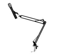Malone ST-1.2 - Bras de microphone pour table, dispositif de fixation micro pour chant, podcast (installation rapide, supporte jusqu'à 1,5 kg, 35x35 cm) - noir