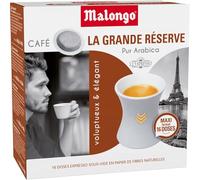 MALONGO - Café Dosettes 100% Arabica Compatible Malongo | Saveurs onctueuses et gourmande | Idéal pour un café savoureux à tout moment | la boite de 16 dosettes | LOT DE 3