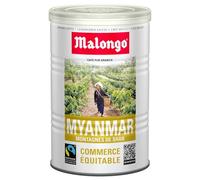 MALONGO - Café Moulu 100% Arabica Myanmar Shan, Arôme Raffiné et Tenu en Boîte de 250g - lot de 3 - Vendu par Lot
