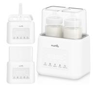MalPlay Chauffe-biberon double 5 en 1 230 W pour 2 biberons, stérilisateur, chauffe-nourriture pour bébé, décongélation, maintien au chaud 7h/24h, panneau tactile LED, sans BPA