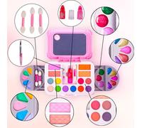 MalPlay coffret de maquillage pour fille | kit de maquillage | kit de maquillage lavable | coffret rose | enfants à partir de 3 ans