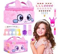 MalPlay Cosmétique Spray pour cheveux Kit de maquillage Jouets pour enfants de 5 ans et plus, Coffret de maquillage pour filles, Kit de maquillage lavable, Rouge à lèvres, Vernis à ongles
