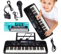 Malplay Enfants Piano Orgues 61 Touches Microphone 100 Rythmes Cadeau pour En...