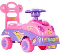 MalPlay Enfants voiture à pousser voiture à pousser voiture d'enfant rose bébé 17 mélodies filles