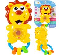 MalPlay Hochet | Matériel de puériculture avec lumière et voix | Jouets pour garçons et filles - Jouets éducatifs pour bébés et jeunes enfants dès 0 mois (Lion)