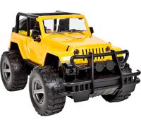 Malplay Jouet interactif de voiture tout-terrain "Beach Wrangler" Avec moteur à friction Buggy jaune Véhicule tout-terrain Avec son et lumière Pour les enfants de 3 ans et plus
