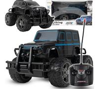 Malplay RC SWAT voiture avec chargeur et USB | modèle de voiture télécommandée pour enfants | Electro Monster Truck | noir