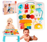 MalPlay Table interactive pour enfants Table de jeu pour bébé Table de manipulation sensorielle Jouets éducatifs Table de jeu pour bébé 12 mois et plus
