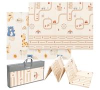 MalPlay Tapis d'apprentissage pliable double usage 150 x 200 mousse XPE pour enfants