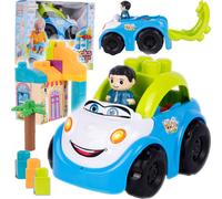 MalPlay voiture grands blocs de construction ensemble 40el. Jouets blocs de construction pour les jeunes enfants de 3 ans et plus cadeau