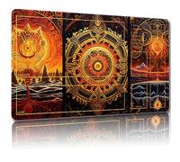 Malqiqi Magic Mat Tapis de jeu avec zones, sacs de rangement, JCC et tapis de jeu de société 94 - 61 x 35,6 cm