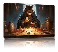 Malqiqi Tapis de Jeu pour MTG et JCC avec Sacs de Rangement Gratuits - 61 x 35,6 cm - pour Cartes et Jeux de Société - Tapis de Souris (Cat 3-Regular)
