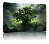 Malqiqi Tapis de Jeu pour MTG et JCC avec Sacs de Rangement Gratuits - 61 x 35,6 cm - Pour Cartes et Jeux de Société - Tapis de Souris (Arbre 7-Standard)