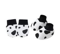 MALSSE 1 ensemble de moufles pour nouveau-nés avec chaussons pour les rayures sur les peaux sensibles Gants et chaussettes confortables et respirants en coton doux, o, Taille unique
