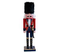 MALSSE 1 marionnette de Noël en bois Casse-noisette pour décoration de cuisine