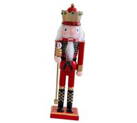 MALSSE 1 marionnette de Noël en bois Casse-noisette pour décoration de cuisine