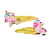 MALSSE 1 paire de pinces à cheveux pour filles - Accessoires à paillettes - Épingle à cheveux tendance pour enfants - Design multicolore - Clip de dessin animé