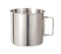 MALSSE 220/330/500 ml Tasse de camping en acier inoxydable portable pour thé, café, bière - Vaisselle d'eau de voyage pour enfants