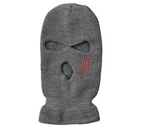 MALSSE 3 trous couverture complète du visage tricoté cache-cou d'hiver brodé sports de plein air cyclisme chapeau pour homme femme Nouvel An, D, Taille unique