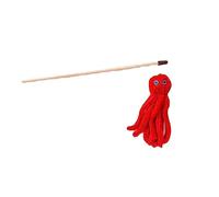 MALSSE Adorable baguette jouet pour chaton d'intérieur en fourrure avec yeux longs bâton et chaton exercice amusant