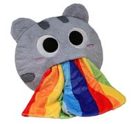 MALSSE Adorable oreiller et couverture en forme de chat pour décoration de chambre d'enfant