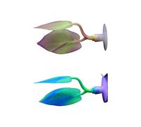 MALSSE Aquariums naturels en silicone souple Bettas Poissons Coraux Hamac avec base ventouse Accessoires de décoration d'habitat