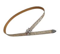 MALSSE Blingbling Strass Ceinture cloutée Tête de mort Boucle Costumes Strass Heavy Duty pour Jeans Pantalon pour Femmes Mode Hommes Corset pour Robes Chaîne, doré, taille unique