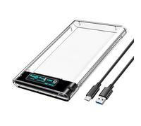 MALSSE Boîtier de disque dur USB 3.0 transparent pour disque dur SSD 2,5" Technologie UASP