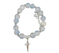 MALSSE Bracelet en corde élastique à la mode avec perles et cristaux pour mettre en valeur l'individualité pour les adultes à la mode