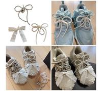MALSSE Breloque de chaussure amovible pour chaussures - Fahion - Perles - Fleur - Pendentif - Accessoires décoratifs, taille unique, Comme décrit, Comme décrit.