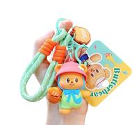 MALSSE Butter Bear Porte-clés en alliage de PVC léger pour sac à dos sportif Décoration pour adultes Porte-clés délicat pour sacs, Vert