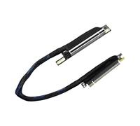 MALSSE Câble d'extension GPU PCIe 5.0 à vitesse rapide 64 GT/s Tour à 270° Cordon de câblage tressé Bande passante bidirectionnelle Sortie à gauche Câble d'extension graphique