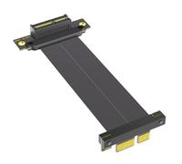 MALSSE Câble d'extension PCIE4.0 de 10 cm - Angle de 90 degrés - Améliore l'intégration de la carte PC - Cordon adaptateur PCIE 4.0
