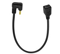MALSSE Câble USB de type C 3.1 vers mini 5 broches - Adaptateur convertisseur à 90 degrés pour charger des ordinateurs portables et des appareils - Câble de transfert de données rapide