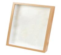 MALSSE Cadre en bois unique avec couvercle en verre pour plantes séchées, décoration d'intérieur, 20,3 cm, 22,9 cm, 25,4 cm, cadre en bois fait à la main