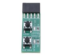 MALSSE Carte mère PCB 2 x 5 broches ResetPower Commutateurs de test pour connexion d'ordinateur et applications d'adaptateur