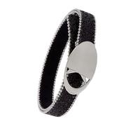 MALSSE Ceinture à boucle ovale pour tous les âges BlingBling Paillettes Attrayant Pantalon Western Ceinture pour Short Robe Ceinture de taille tendance, Noir , taille unique