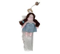 MALSSE Ceinture de rangement en épingle à cheveux avec imprimé de fleurs, pratique et décoratif, organiseur à suspendre avec support pour cheveux doux, taille unique, Comme décrit