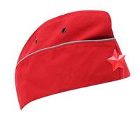 MALSSE Chapeau bombé en forme d'étoile à cinq pointes pour spectacles sur scène pour femme en forme de dôme dansant élégant costume de capitaine fête costume