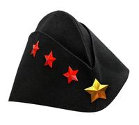 MALSSE Chapeau de capitaine de marin, chapeau d'hôtesse de l'air, parfait pour les amateurs de jeux de rôle et d'événement à thème, Halloween, jeu de rôle, chapeau de danse respirant