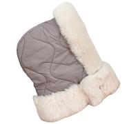 MALSSE Chapeau de rue simple couleur unie tendance élégant pour enfants filles accessoires d'hiver épais et décontracté chapeau de neige, gris, taille unique