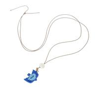 MALSSE Collier à breloques en forme d'oiseau réglable - Collier unique en céramique fait à la main - À porter au quotidien - Bijoux de cou pour femmes tendance
