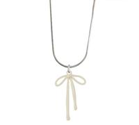MALSSE Collier accrocheur avec un nœud papillon ras du cou pour anniversaire, Saint-Valentin, bijoux tendance, cadeau élégant à fleurs, taille unique, Comme décrit, Comme décrit.