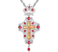 MALSSE Collier avec pendentif accrocheur tendance en alliage texturé pour fête quotidienne accessoire religieux