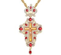 MALSSE Collier avec pendentif accrocheur tendance en alliage texturé pour fête quotidienne accessoire religieux