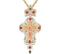 MALSSE Collier avec pendentif accrocheur tendance en alliage texturé pour fête quotidienne accessoire religieux